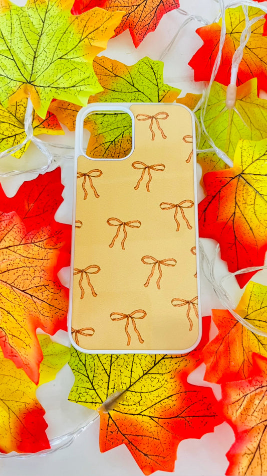 "Orange Bow" Phone Case
